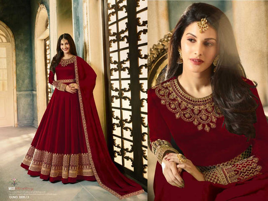 Rangoli Silk Embroidery Suit 3335