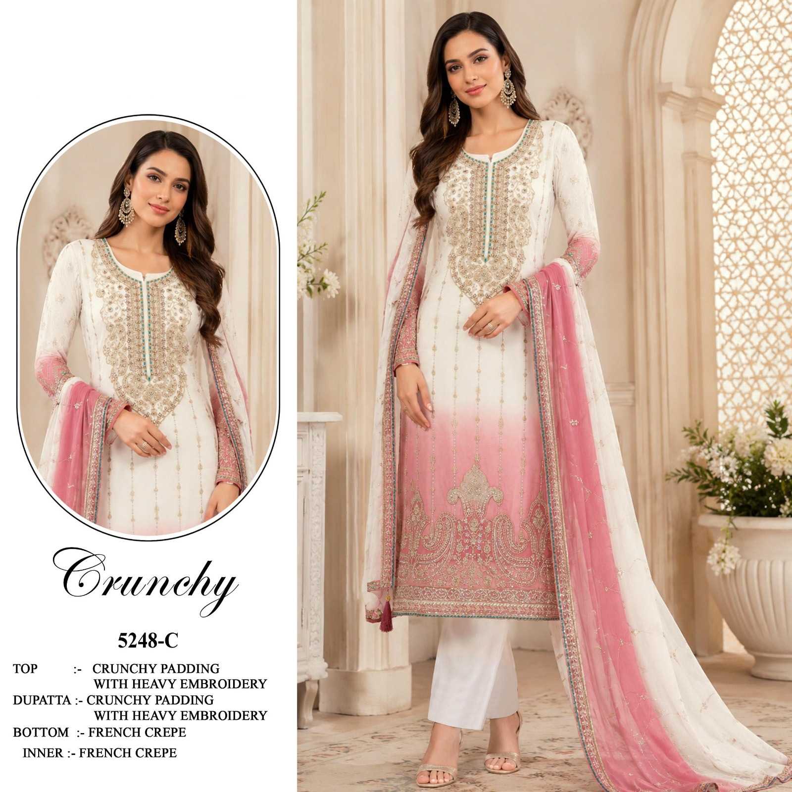 Crunchi Embroidery Suit