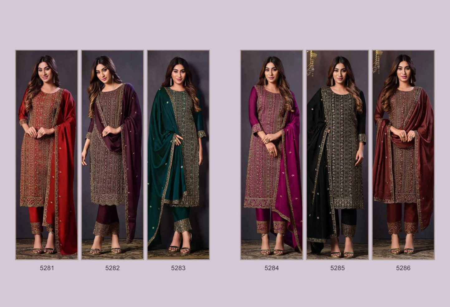 Rangoli Silk Embroidery Suit