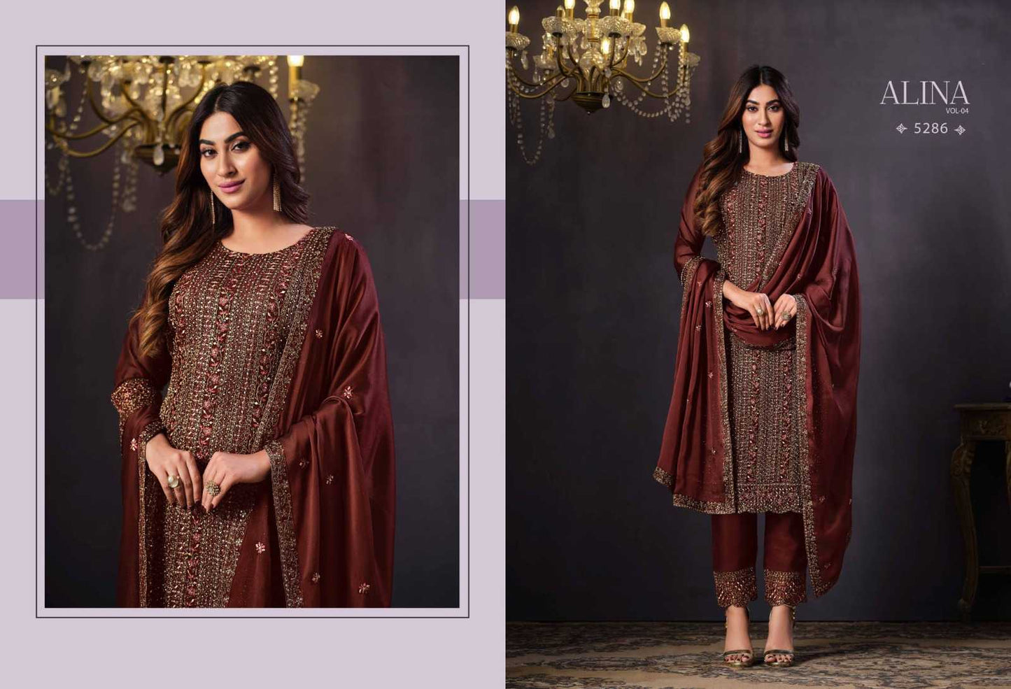 Rangoli Silk Embroidery Suit