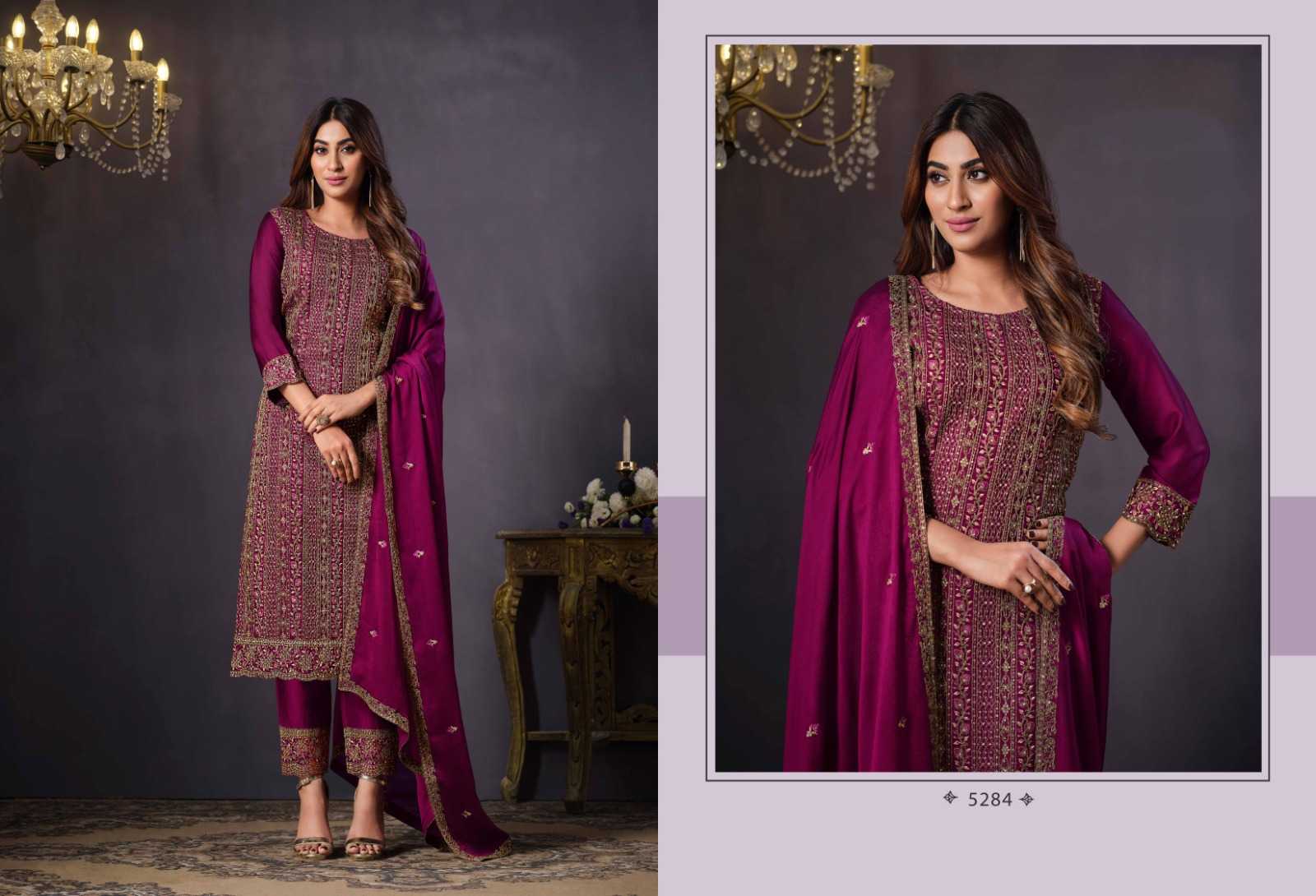 Rangoli Silk Embroidery Suit