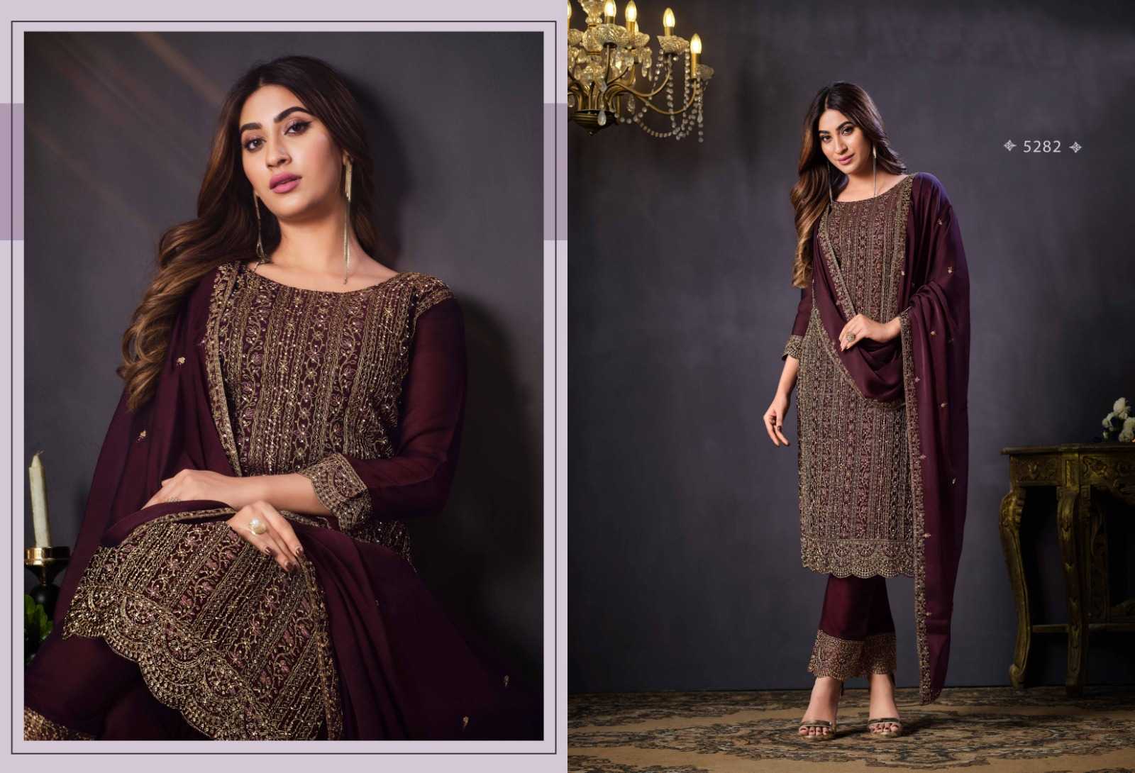 Rangoli Silk Embroidery Suit