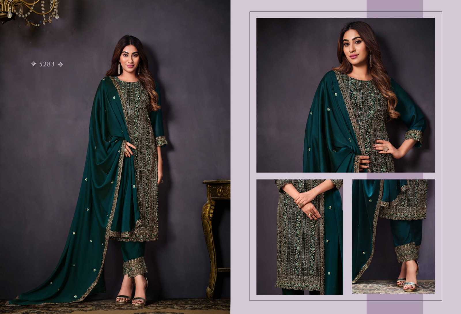 Rangoli Silk Embroidery Suit