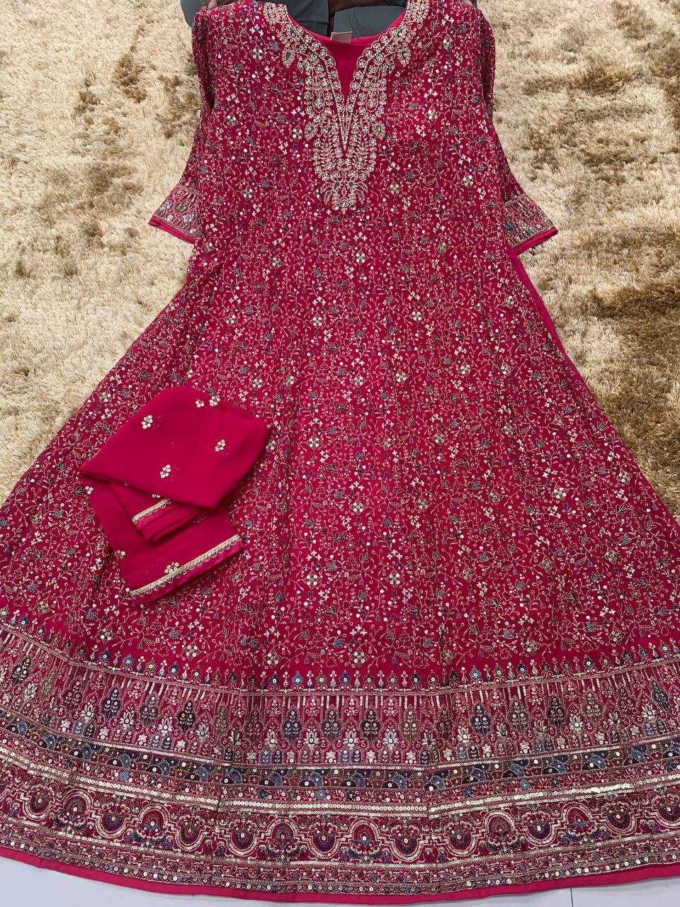 Georgette Embroidery Gown 5807