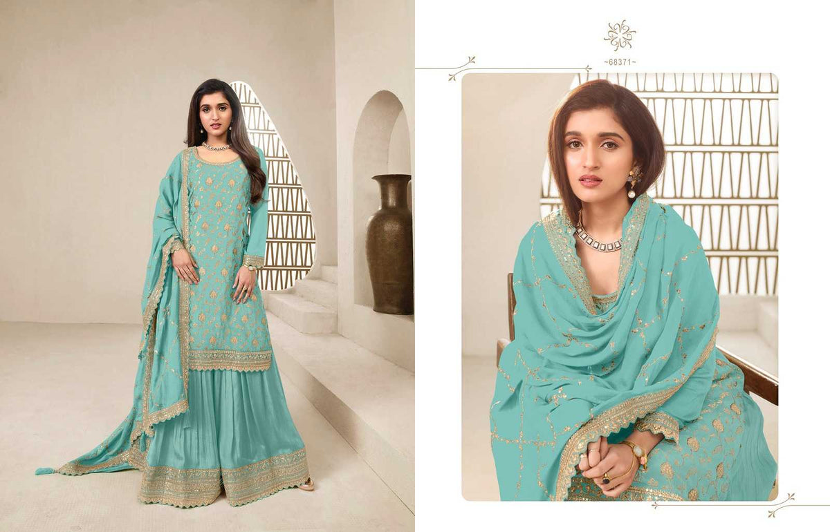 Heavy Silk Palazzo Suit