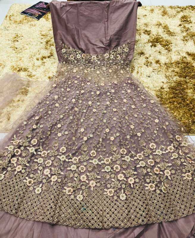 Heavy Silk Embroidery Gown