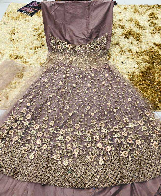 Heavy Silk Embroidery Gown