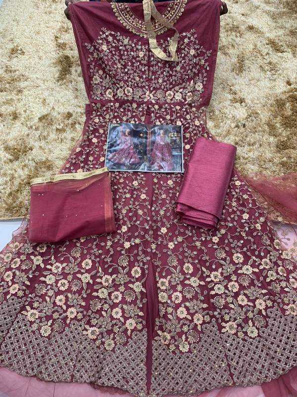 Heavy Silk Embroidery Gown