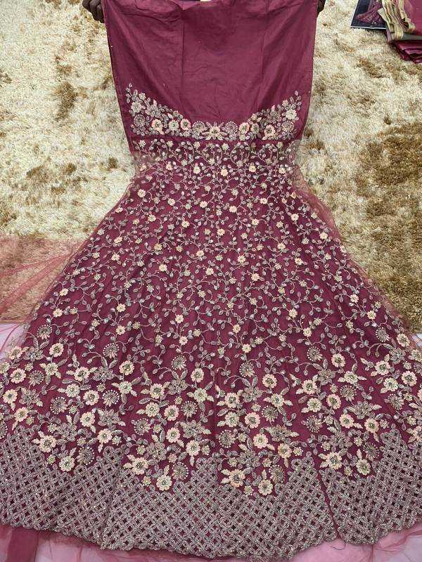 Heavy Silk Embroidery Gown