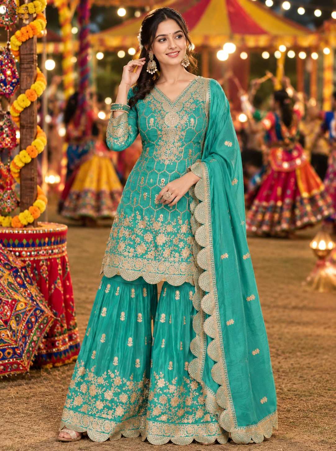 Fancy Ladies Suit in Baby Pink