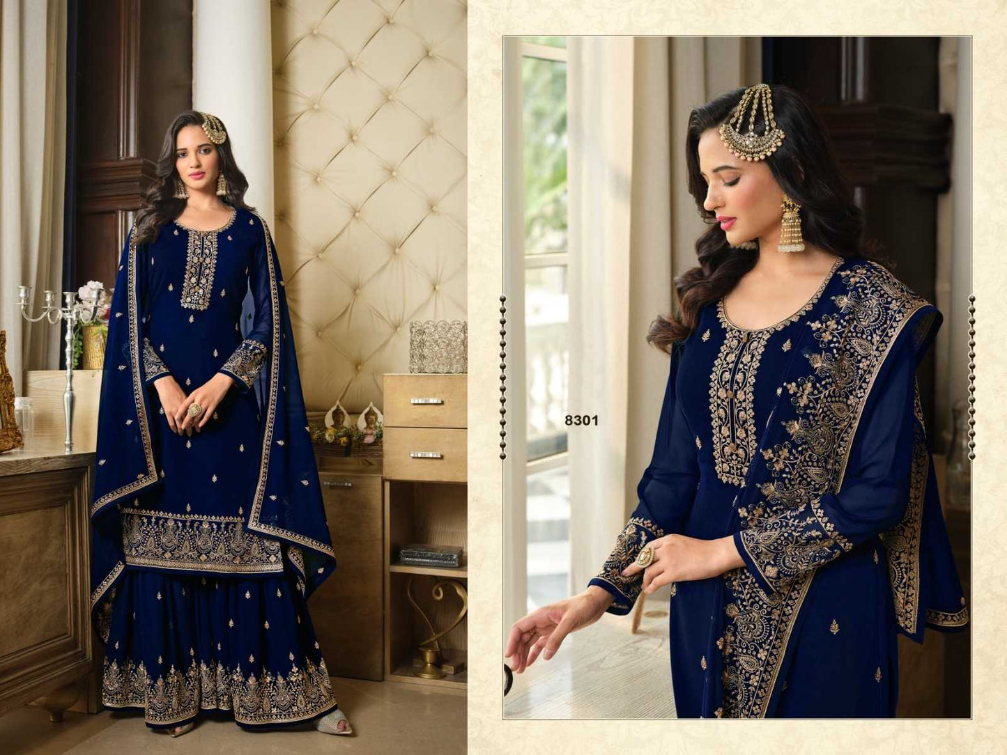 Faux Georgette Embroidery Suit