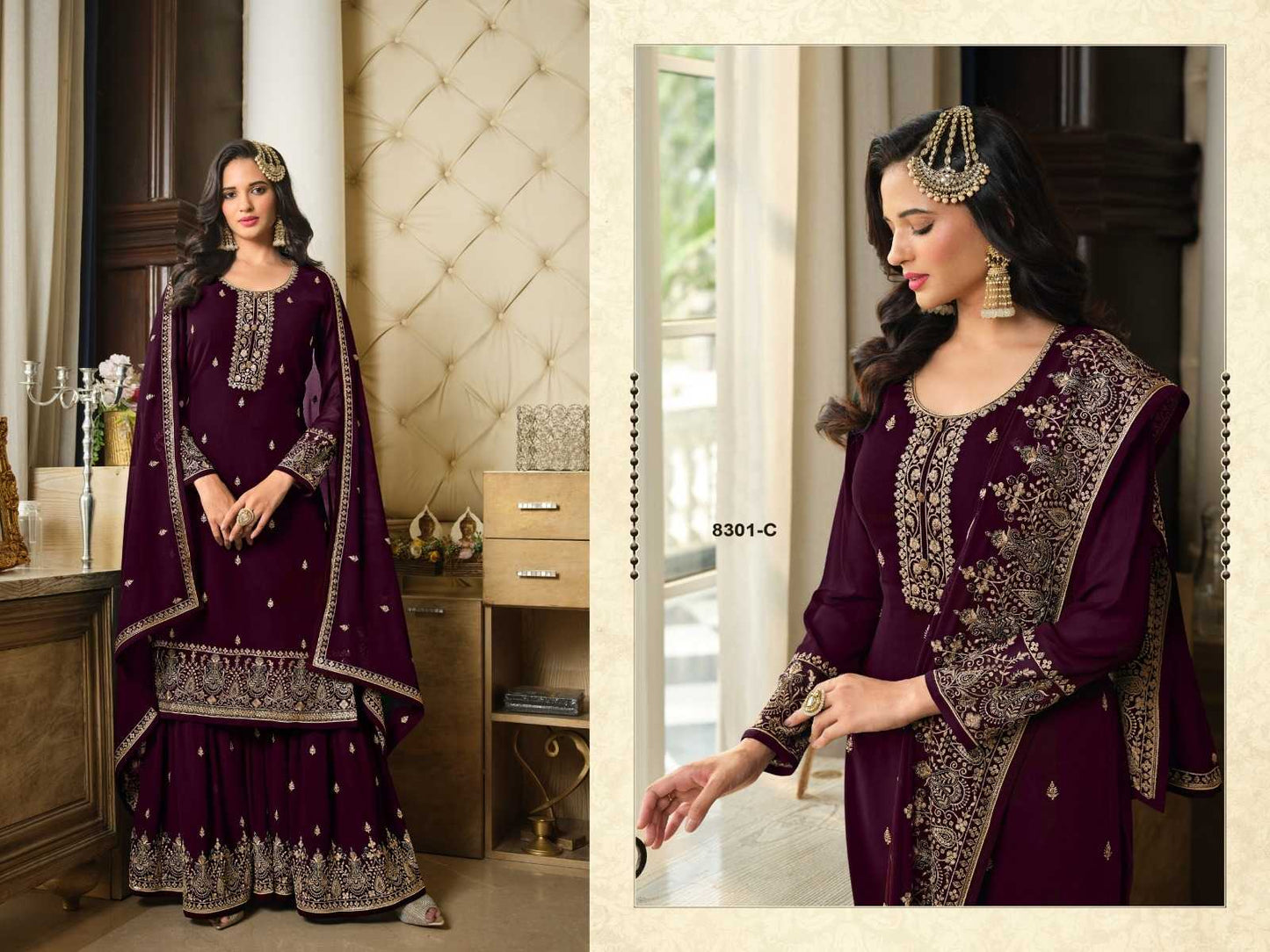 Faux Georgette Embroidery Suit