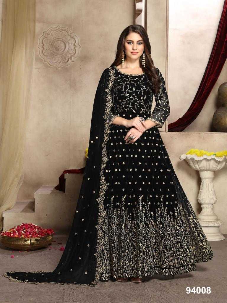 Faux Georgette Party Gown