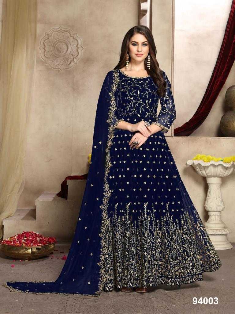 Faux Georgette Party Gown