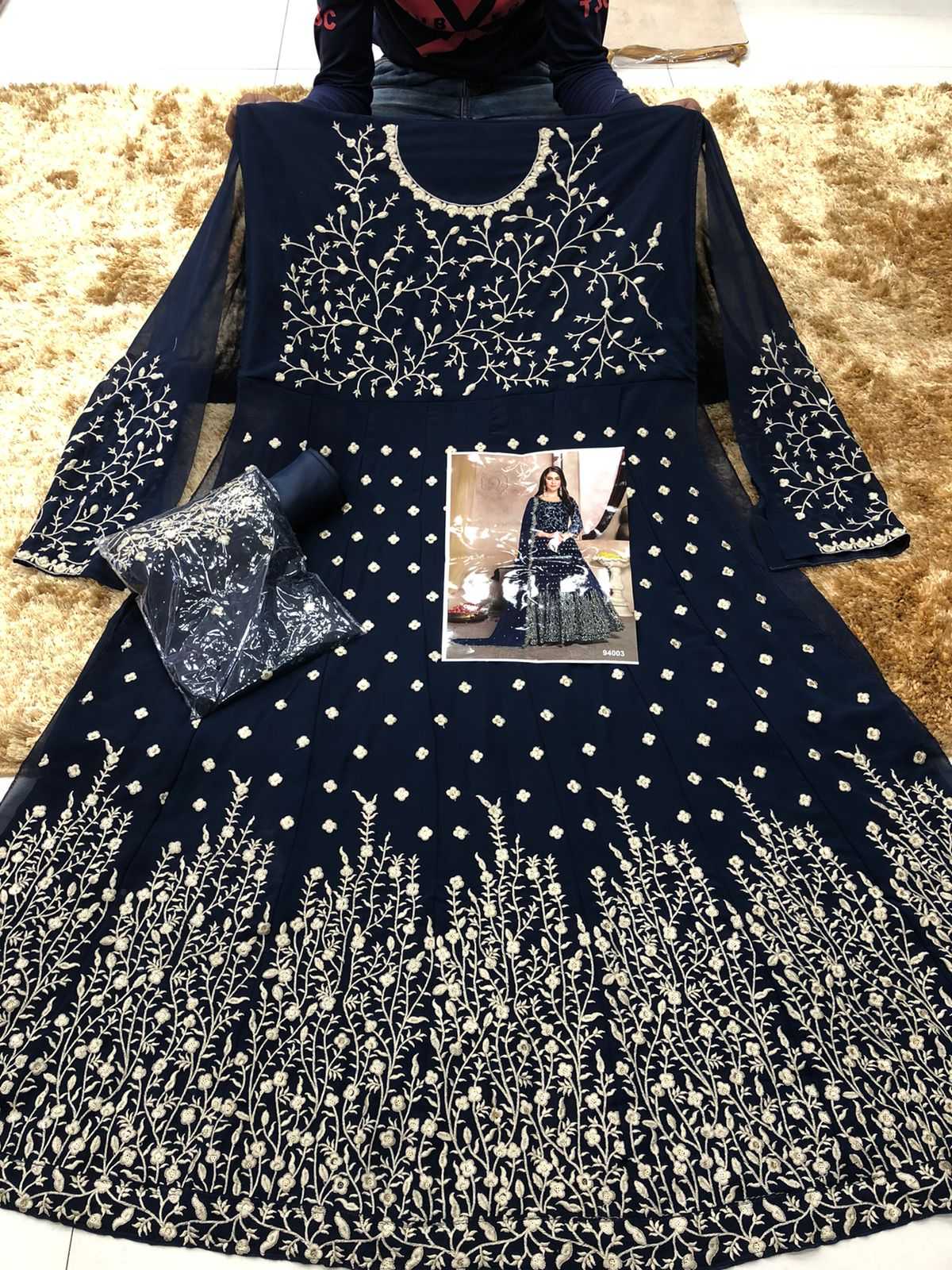 Faux Georgette Party Gown