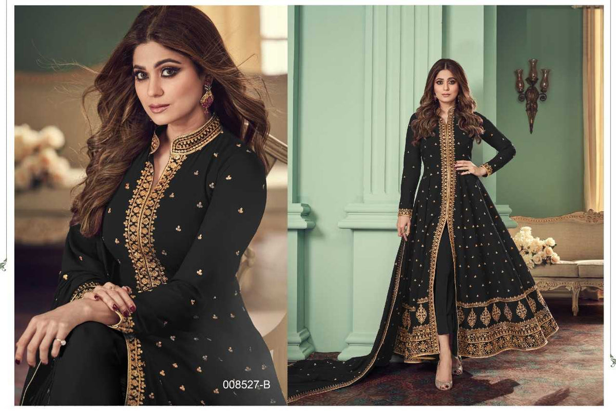 Faux Georgette Embroidery Suit
