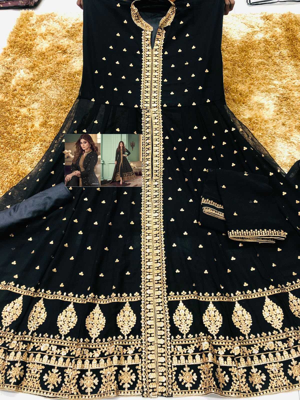 Faux Georgette Embroidery Suit
