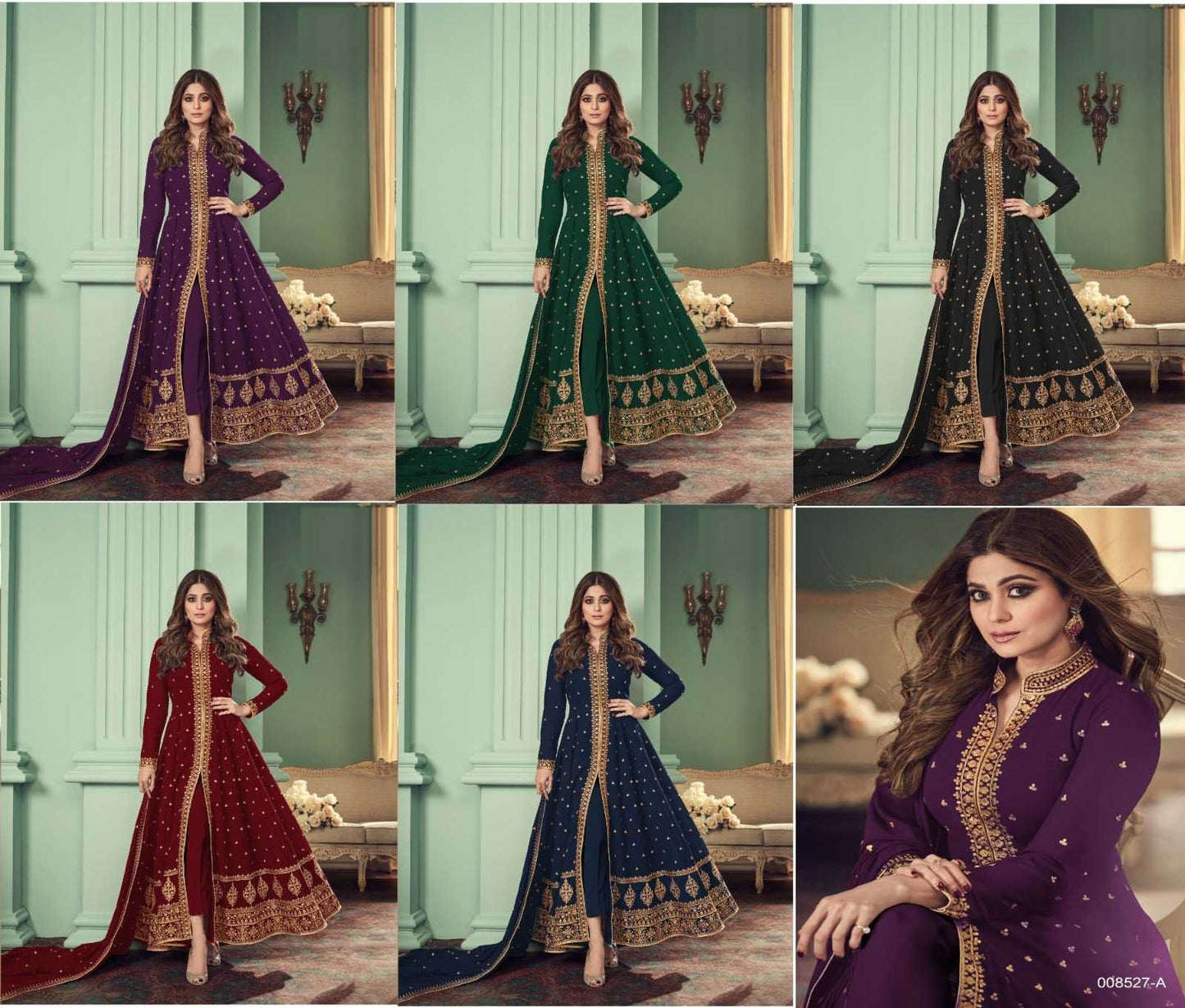 Faux Georgette Embroidery Suit