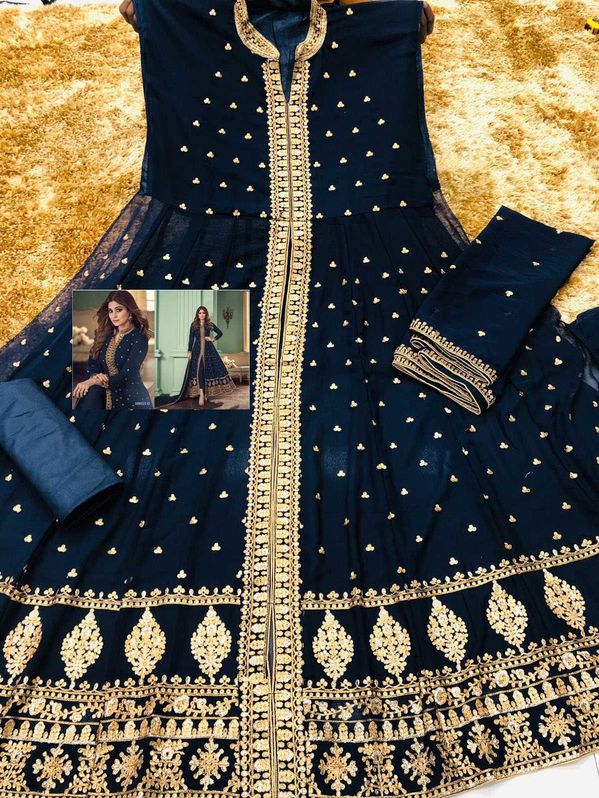 Faux Georgette Embroidery Suit
