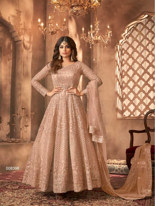 Aashirwad Net Embroidery Gown