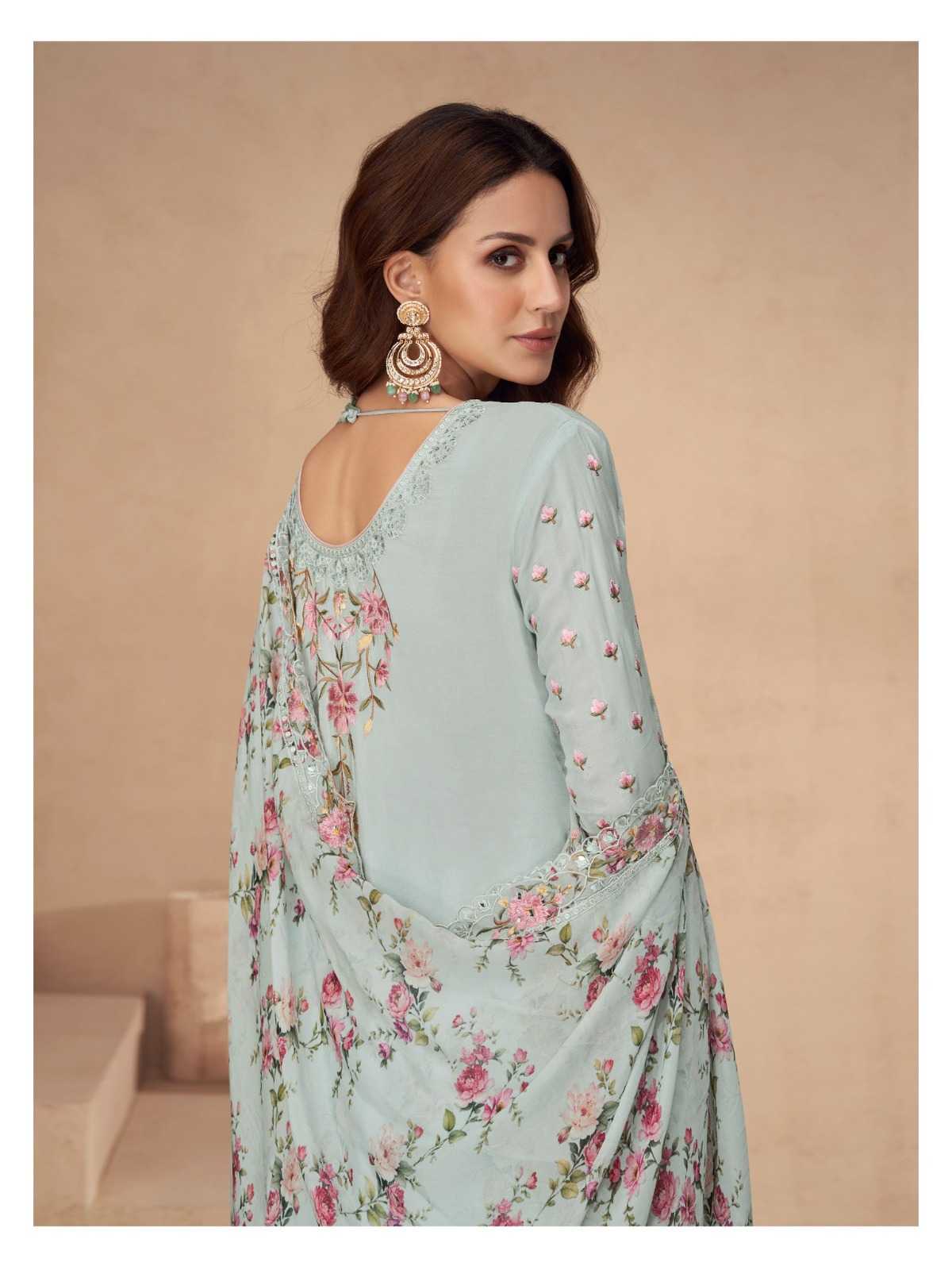 Ashirwad Soft Vichitra Embroidery Suit