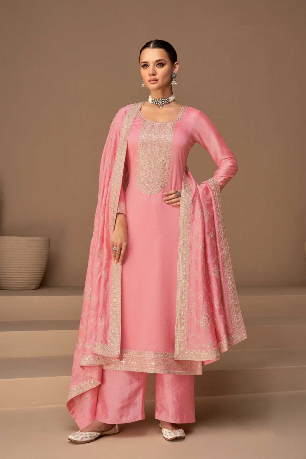 Soft Vichitra Party Wear Kurti