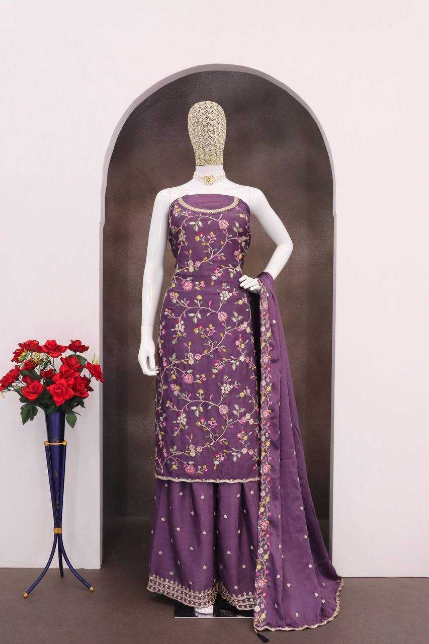 Avanti Chinon Embroidery Suit in Rama