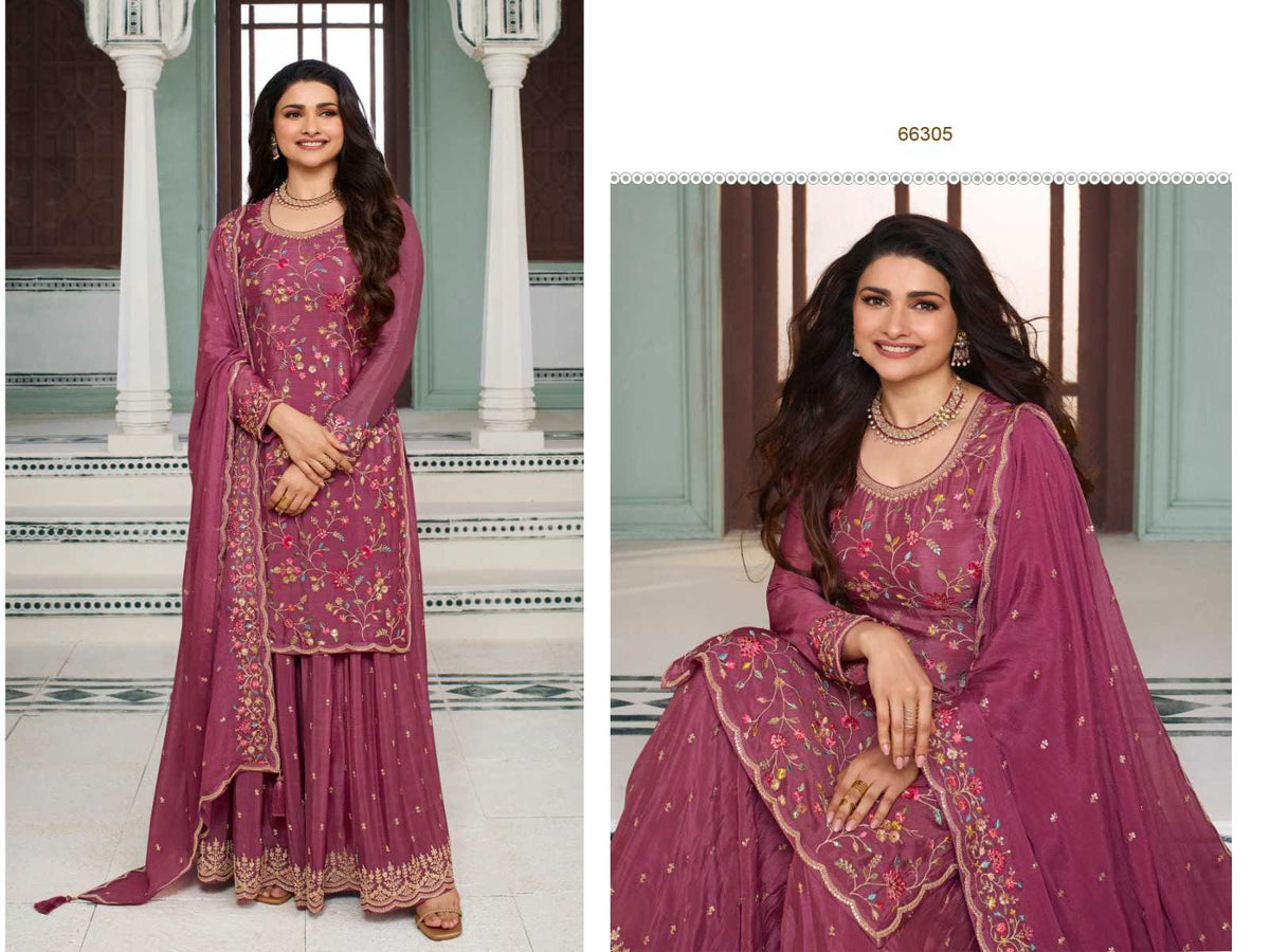 Avanti Chinon Embroidery Suit in Rama