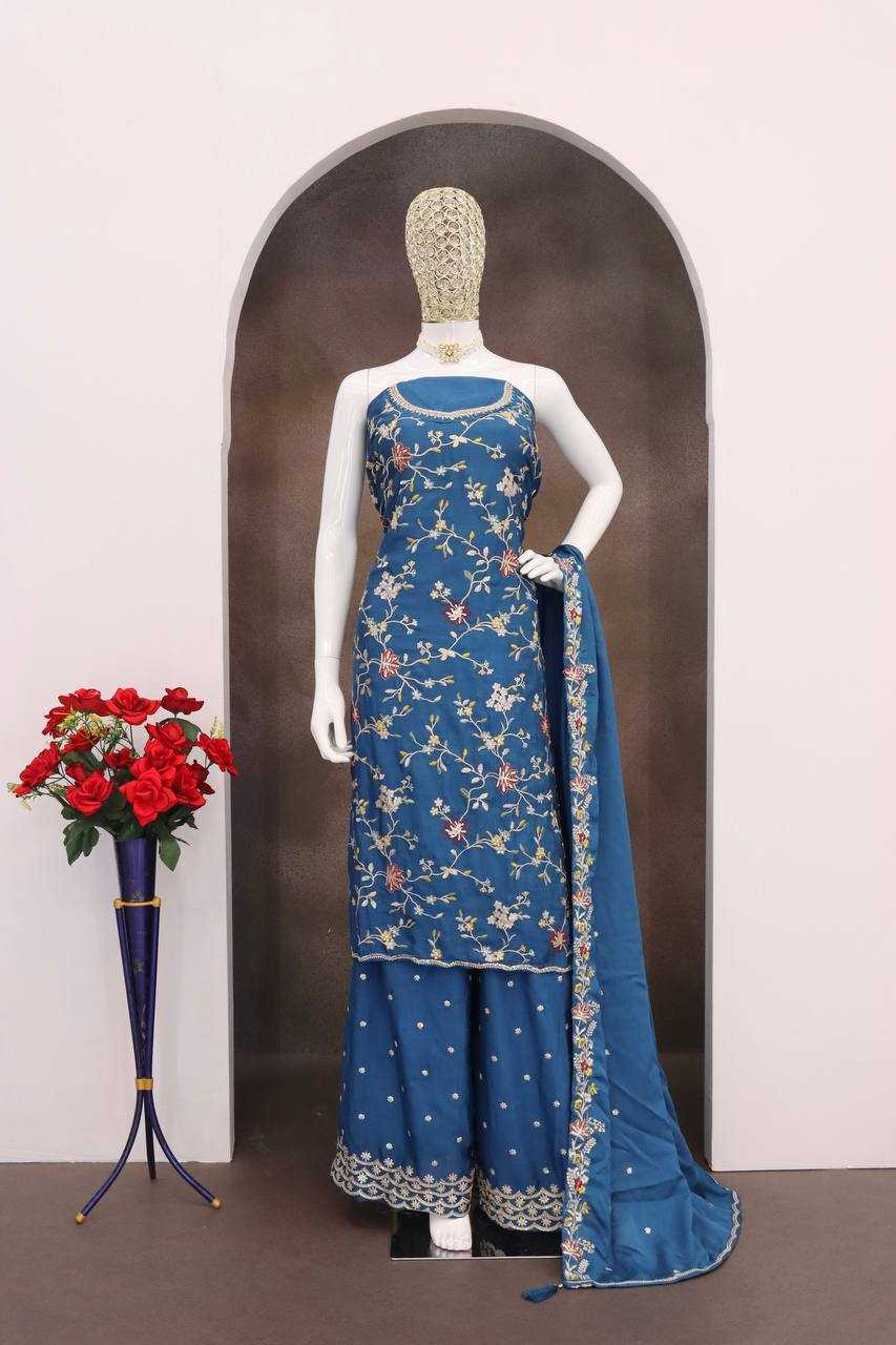 Avanti Chinon Embroidery Suit in Rama