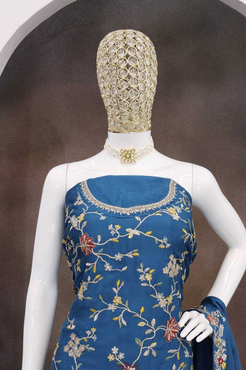 Avanti Chinon Embroidery Suit in Rama