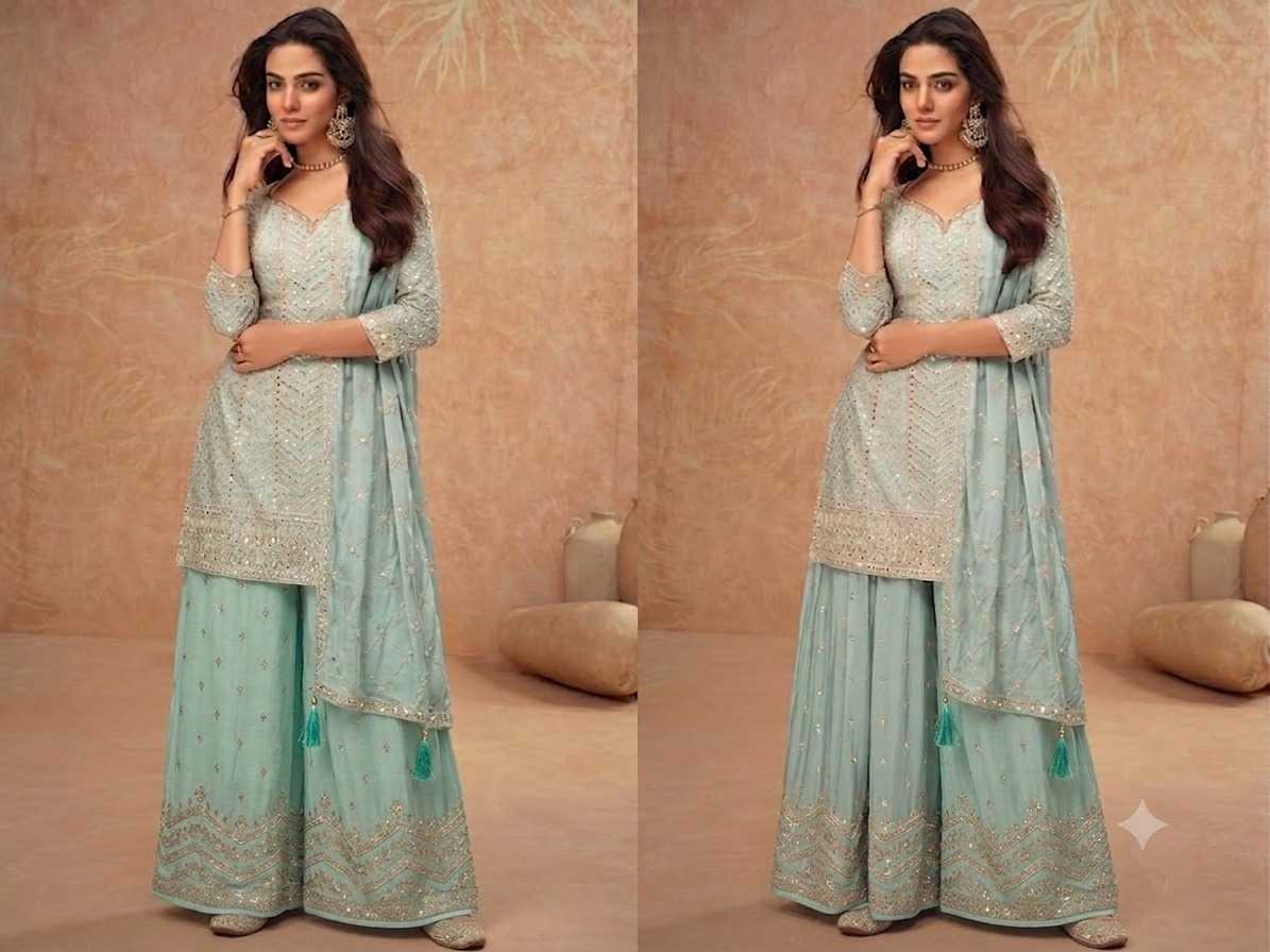 Gulkayara Palak Chinon Ladies Suit