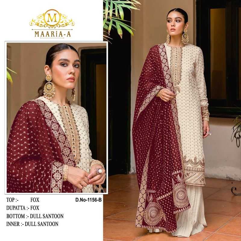 Maaria-a Faux Georgette Embroidery Suit