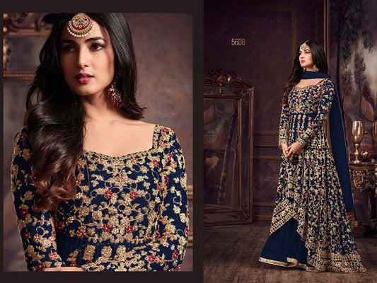 Net Embroidery Suit