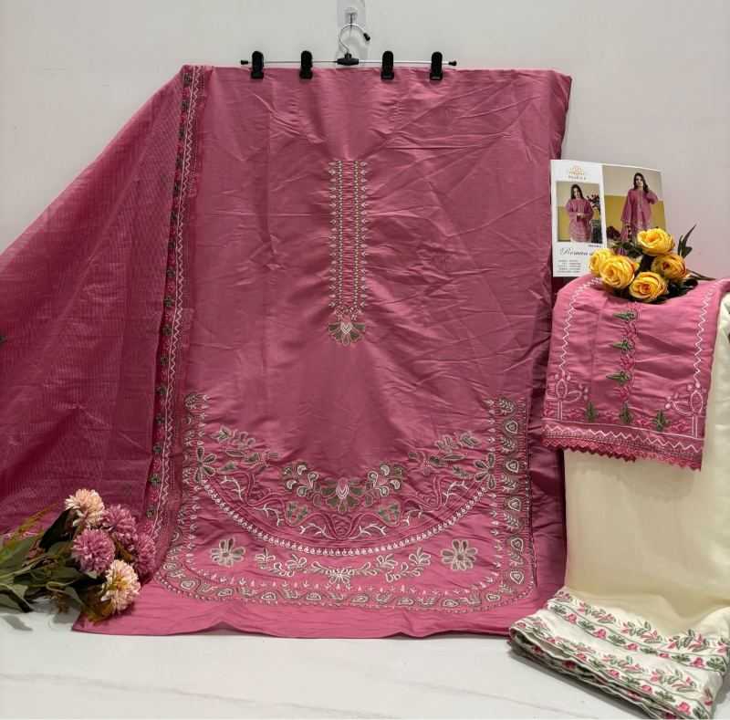 Pakistani Heavy Roman Silk Embroidery Suit