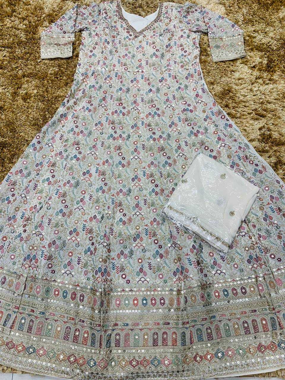 Sayuri Georgette Embroidery Gown