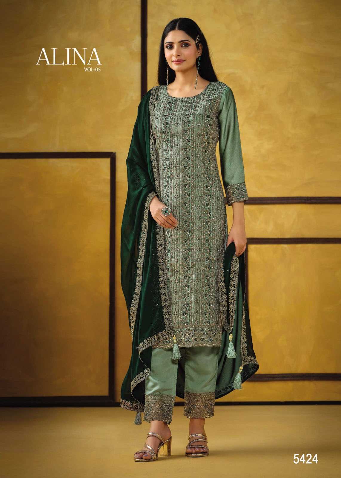 Rangoli Silk Ladies Suit