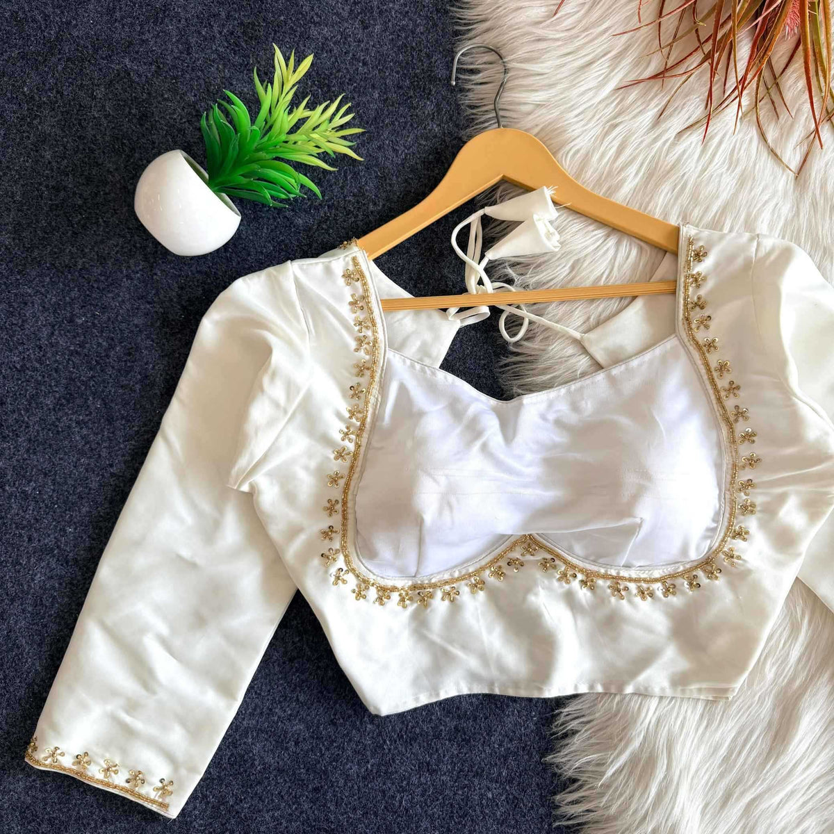 Anaya Soft Silk Designer Blouse