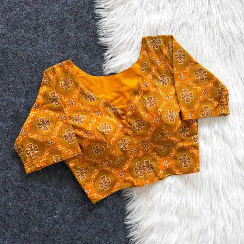 Pure Cotton Printed Blouse