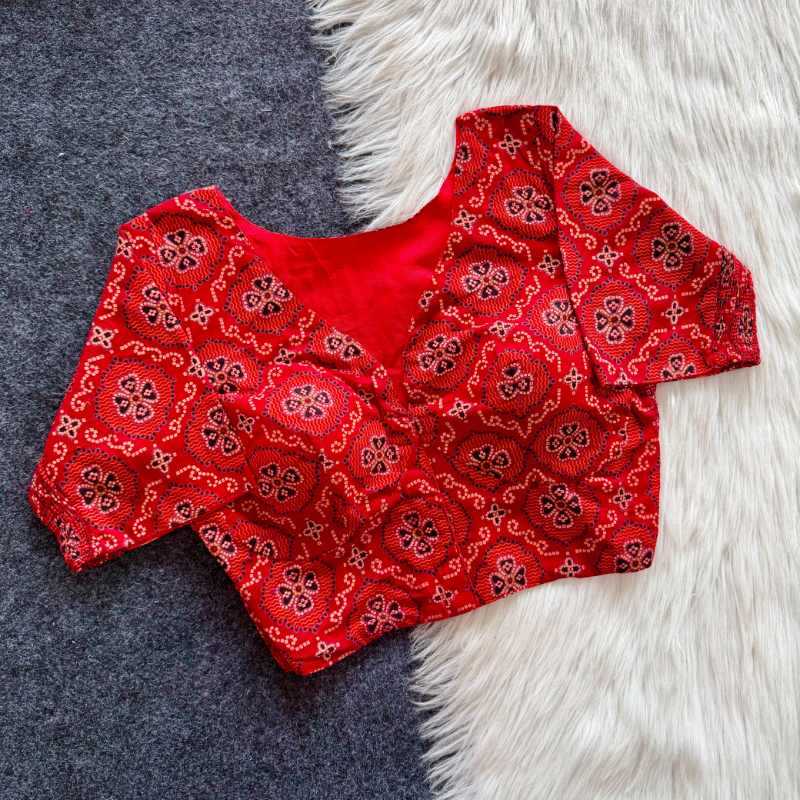 Pure Cotton Printed Blouse