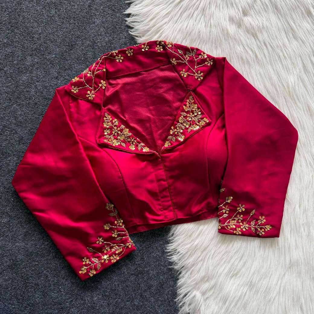 Eshani Blue Berry Designer Blouse