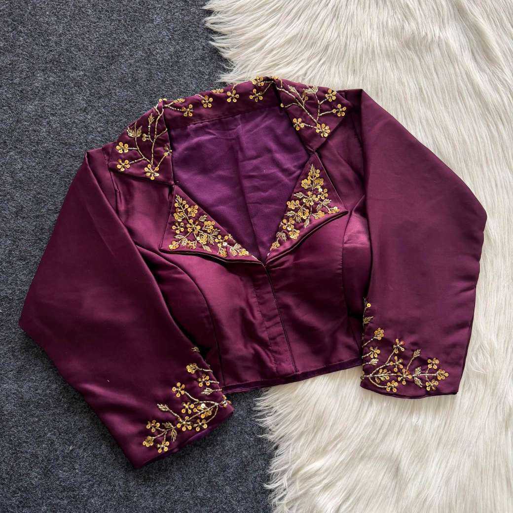 Eshani Blue Berry Designer Blouse
