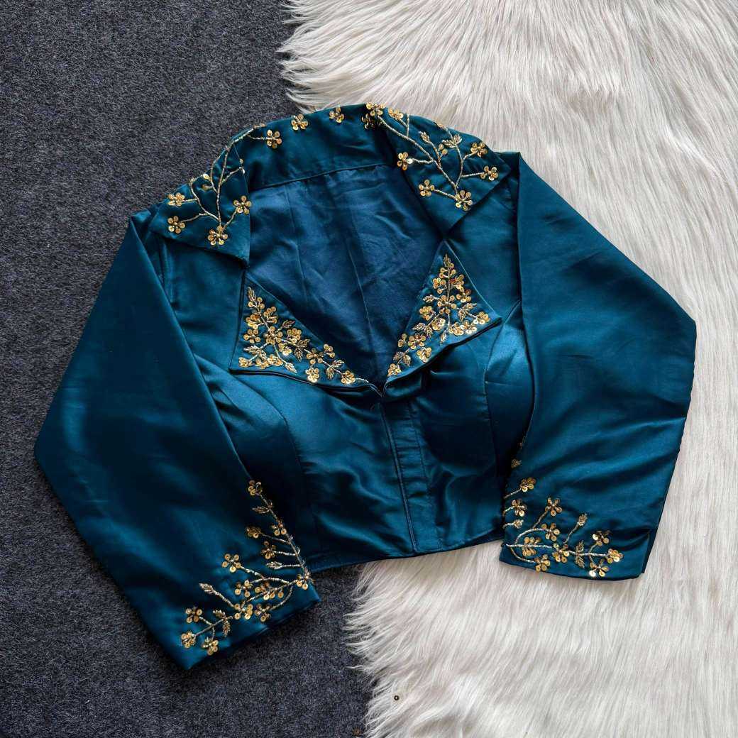 Eshani Blue Berry Designer Blouse