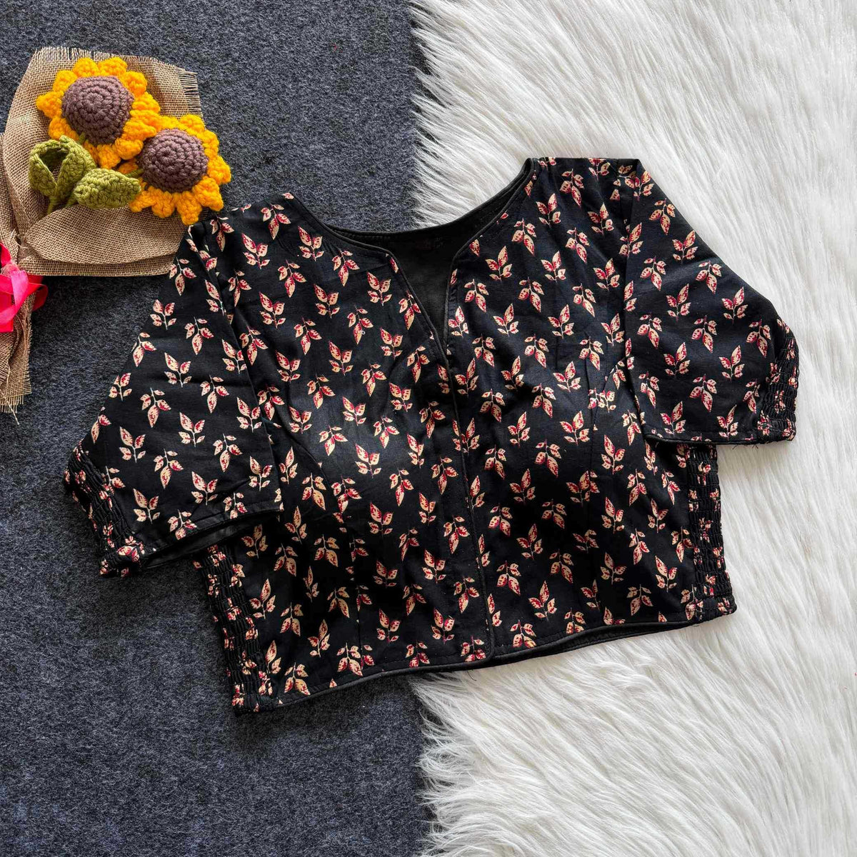 Kiara Pure Cotton Printed Blouse