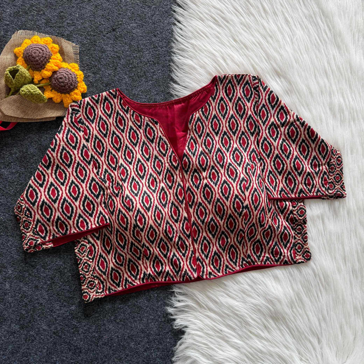 Kiara Pure Cotton Printed Blouse