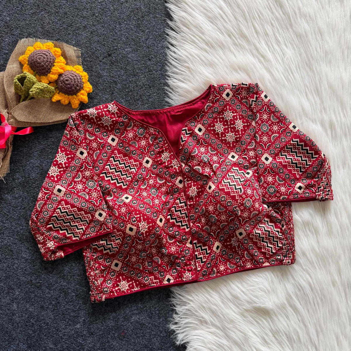 Kiara Pure Cotton Printed Blouse