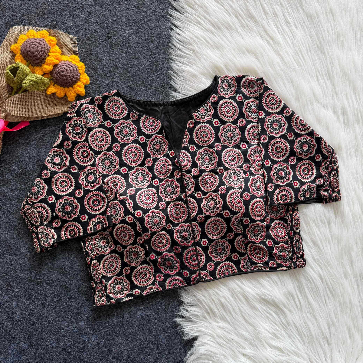 Kiara Pure Cotton Printed Blouse