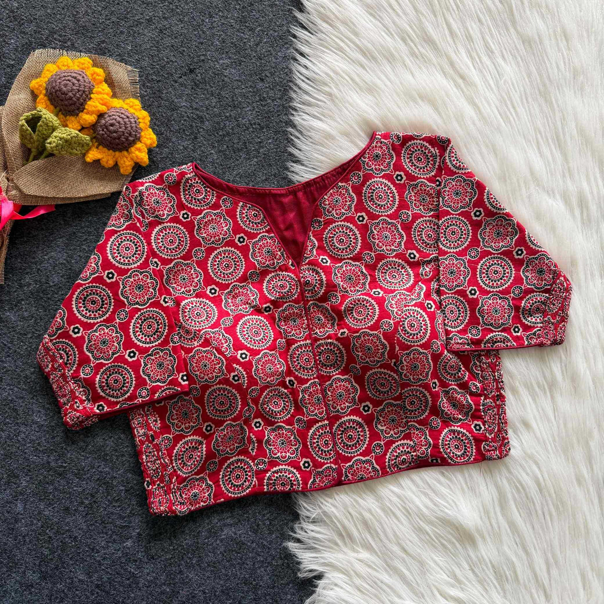 Kiara Pure Cotton Printed Blouse