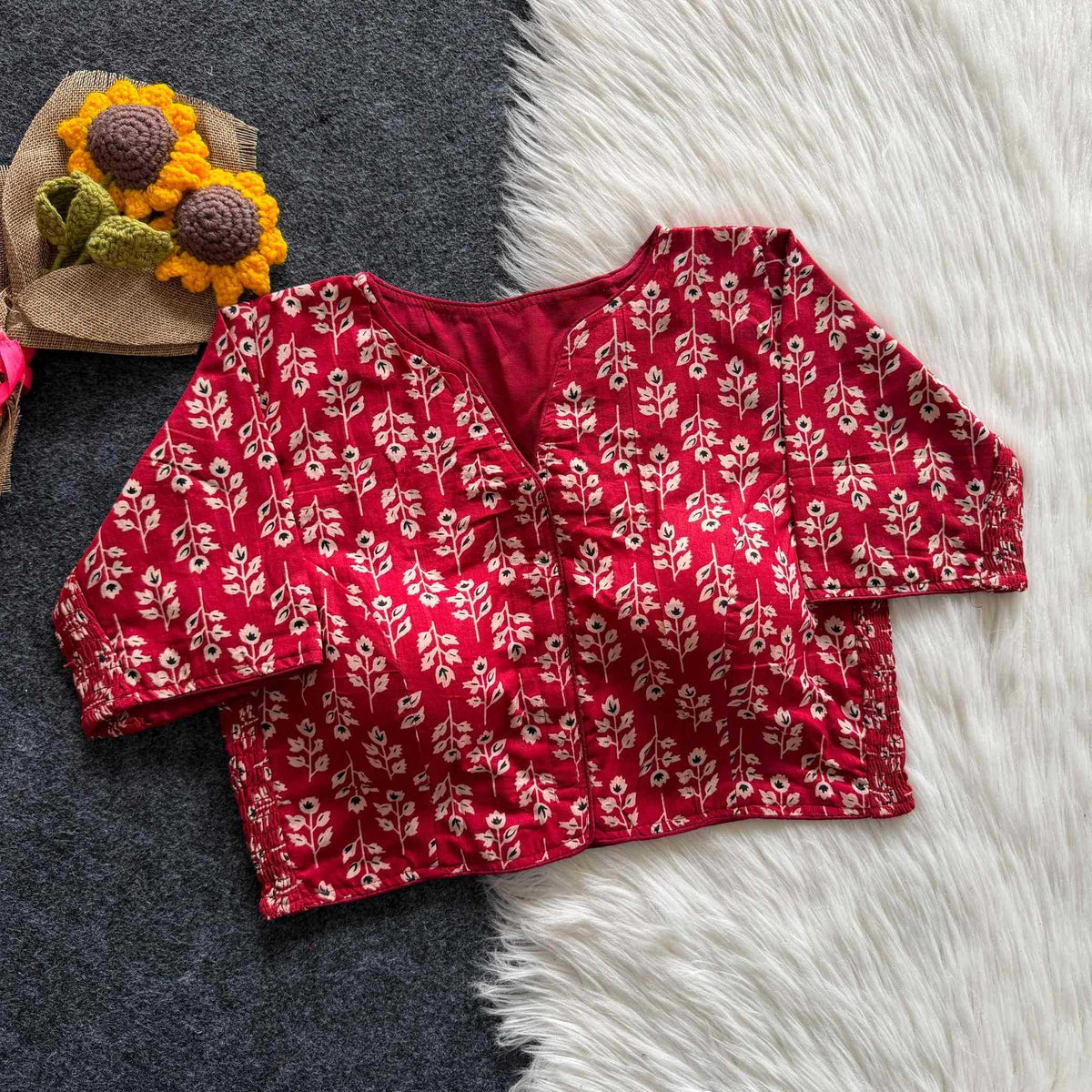 Kiara Pure Cotton Printed Blouse