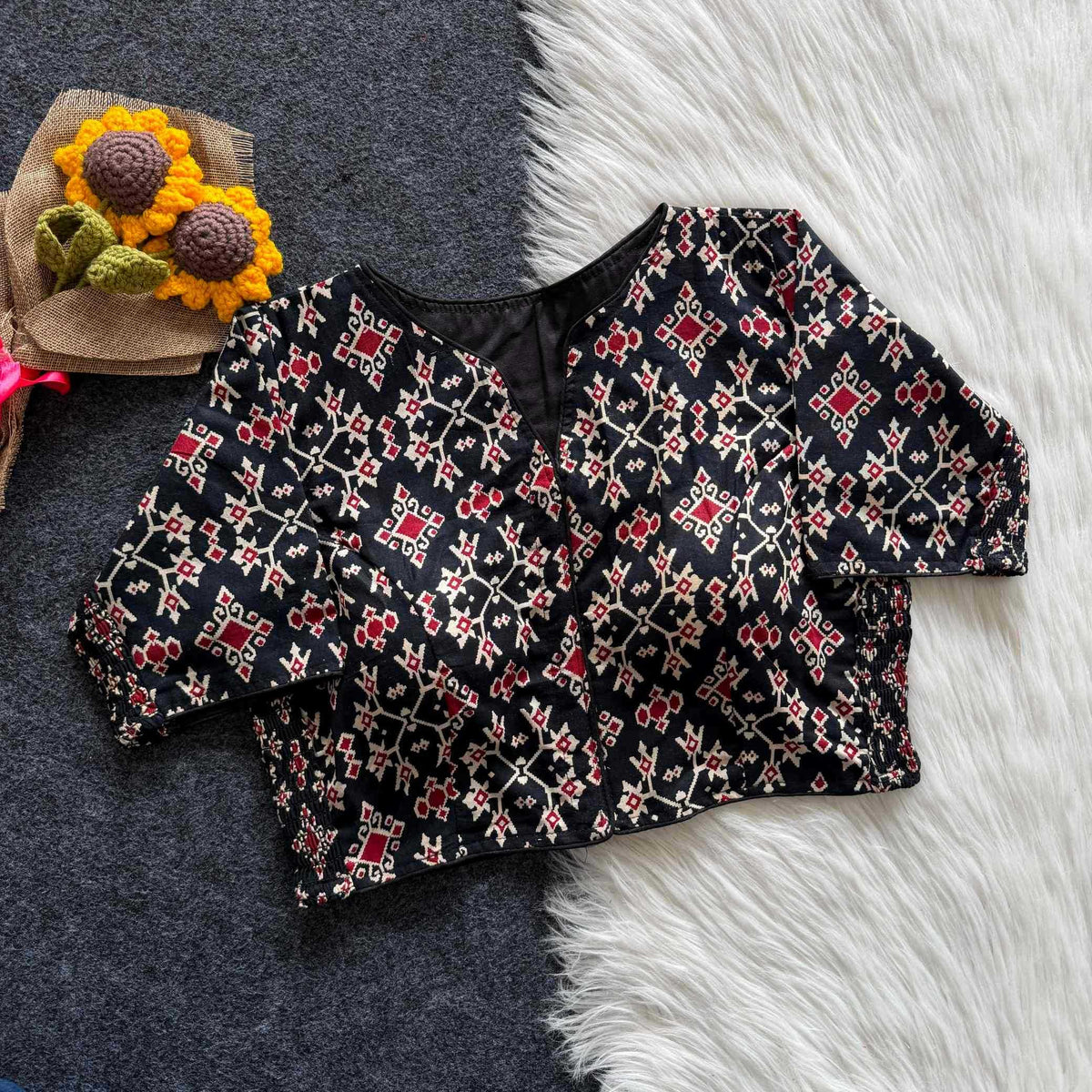 Kiara Pure Cotton Printed Blouse