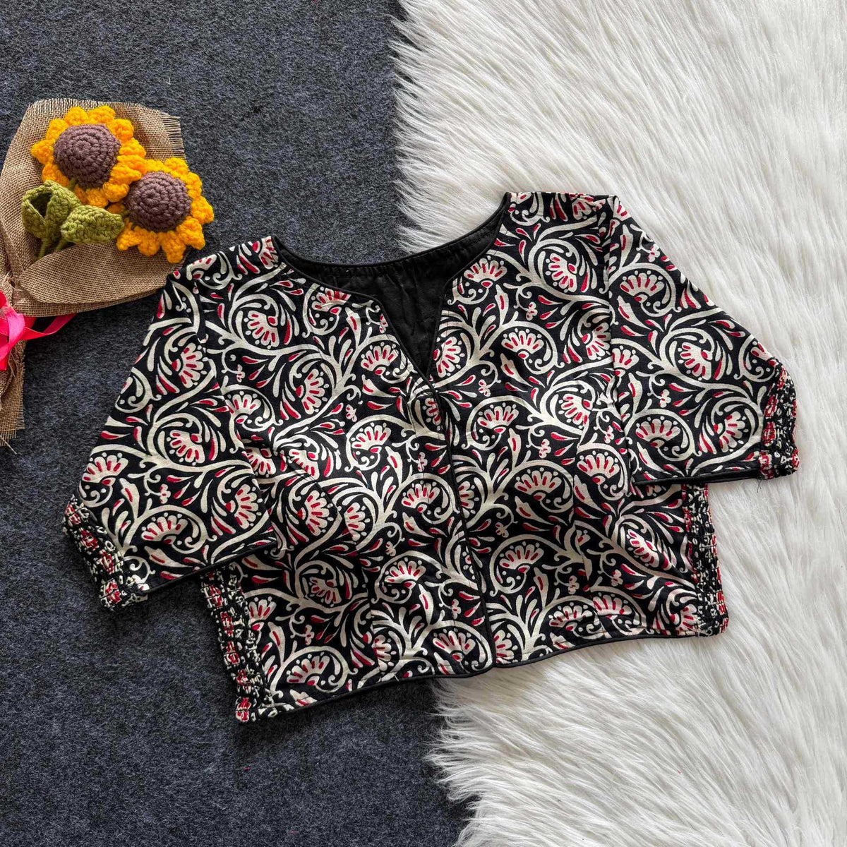Kiara Pure Cotton Printed Blouse